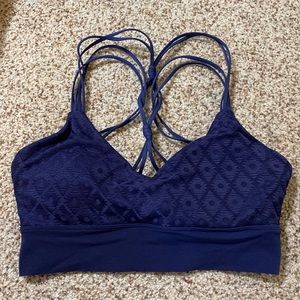 navy lorna jane sports bra